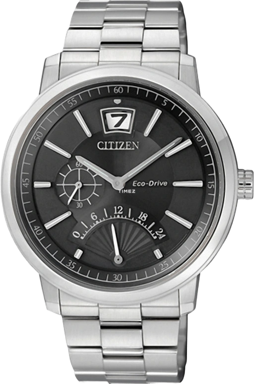Citizen,Eco-Drive 40mm,40mm,Stainless Steel,Black,Quartz,In-house Caliber,Sapphire,Crystal Glass,BR0075,BR0075-51E