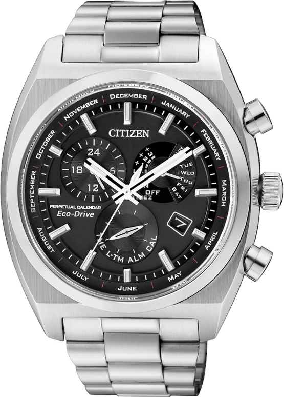 Citizen,Eco-Drive 43mm,43mm,Stainless Steel,Black,Quartz,In-house Caliber,Sapphire,Crystal Glass,BL8130,BL8130-59E