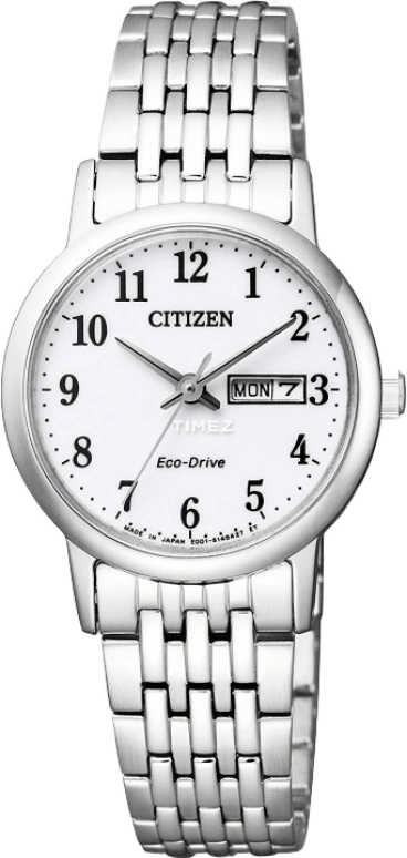 Citizen,Quartz 27mm,27mm,Stainless Steel,White,Quartz,EW3250,EW3250-53A