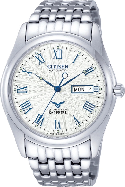 Citizen,Other 39mm,39mm,Stainless Steel,White,Sapphire,NH8240,NH8240-57AB