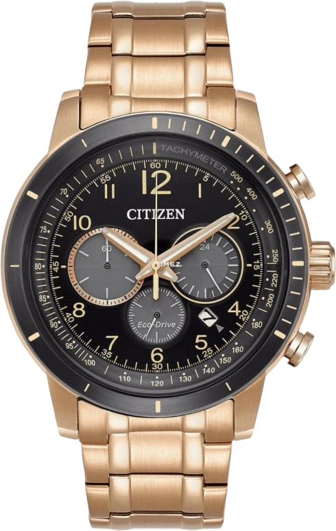 Citizen,Eco-Drive 44mm,44mm,Stainless Steel,Black,Quartz,CA4359,CA4359-55E