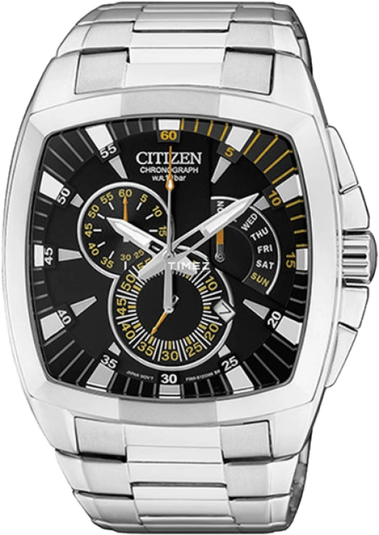 Citizen,Quartz 42mm,42mm,Stainless Steel,Black,Quartz,AN9030,AN9030-52E