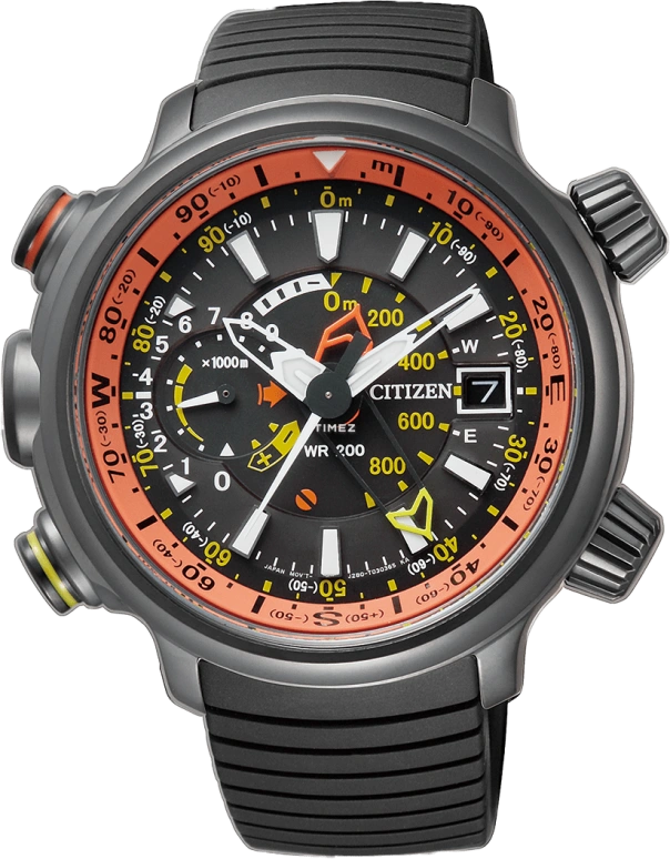 Citizen,Eco-Drive 48mm,48mm,Titanium,Black,Crystal Glass,BN4026,BN4026-09F