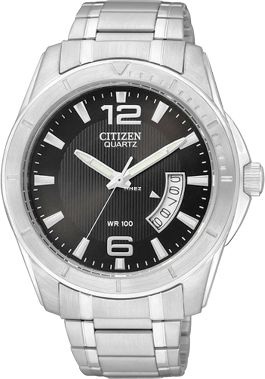 Citizen,Quartz 42mm,42mm,Stainless Steel,Black,Quartz,BI0970,BI0970-53E