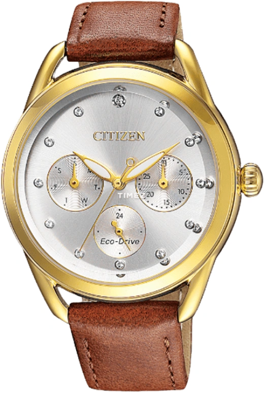 Citizen,Eco-Drive 37.50mm,37.50mm,Stainless Steel,Quartz,In-house Caliber,Sapphire,Crystal Glass,FD2058,FD2058-19A