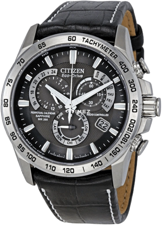 Citizen,Other 42mm,42mm,Stainless Steel,Black,Quartz,AT4000,AT4000-02E