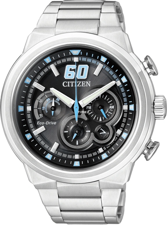 Citizen,Eco-Drive 45mm,45mm,Stainless Steel,Black,Hardlex,Crystal Glass,CA4130,CA4130-56E