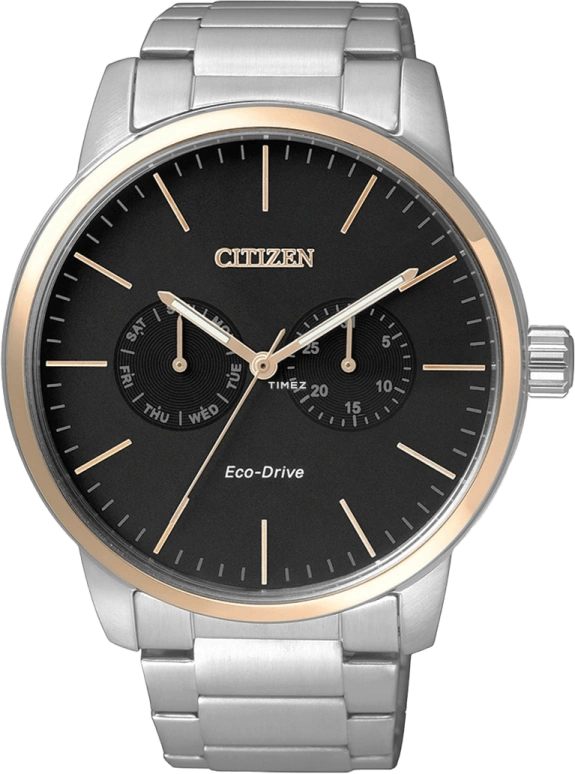 Citizen,Eco-Drive 44mm,44mm,Stainless Steel,Black,Sapphire,Closed,AO9044,AO9044-51E