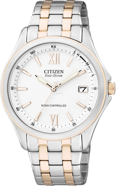 Citizen,Eco-Drive 38mm,38mm,Stainless Steel,Rose Gold,White,Quartz,In-house Caliber,Sapphire,Crystal Glass,AS5044,AS5044-59A