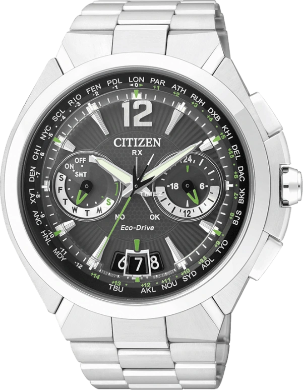 Citizen,Other 48mm,48mm,Stainless Steel,Black,Quartz,CC1090,CC1090-52F