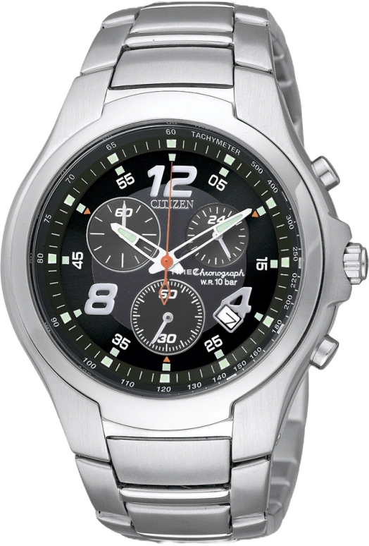Citizen,Quartz ,Stainless Steel,Black,Hardlex,Crystal Glass,AN7017,AN7017-51E