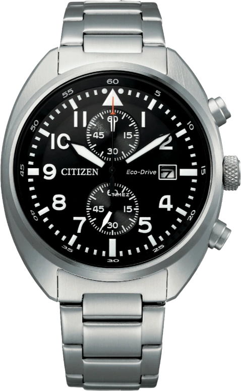 Citizen,Eco-Drive 41mm,41mm,Stainless Steel,Black,Quartz,In-house Caliber,Sapphire,Crystal Glass,CA7040,CA7040-85E