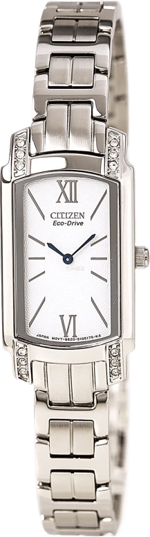Citizen,Quartz 18mm,18mm,Stainless Steel,White,Quartz,Sapphire,Crystal Glass,Other,EG2720,EG2720-51A