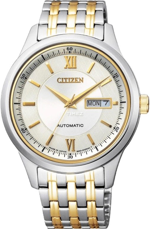 Citizen,Other 40mm,40mm,Stainless Steel,Cream,Automatic,NY4054,NY4054-53P