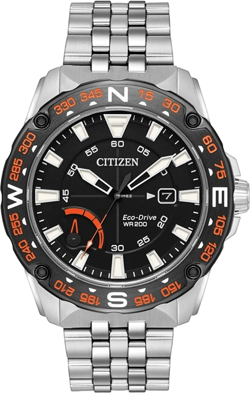 Citizen,Other 44mm,44mm,Stainless Steel,Black,Quartz,AW7048,AW7048-51E