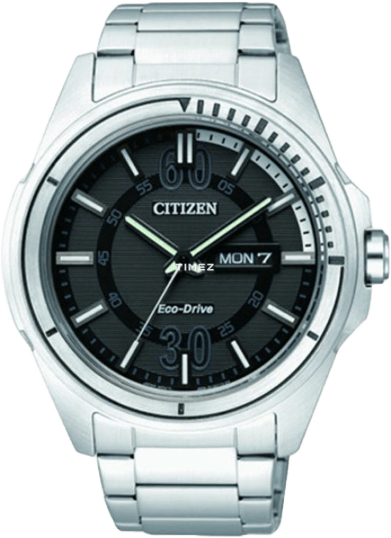 Citizen,Eco-Drive 44mm,44mm,Stainless Steel,Black,Quartz,AW0030,AW0030-55E