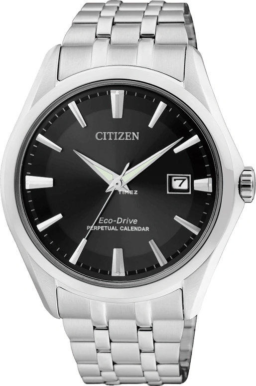 Citizen,Eco-Drive 40mm,40mm,Stainless Steel,Black,Sapphire,Crystal Glass,Glass,Closed,BL1280,BL1280-54E