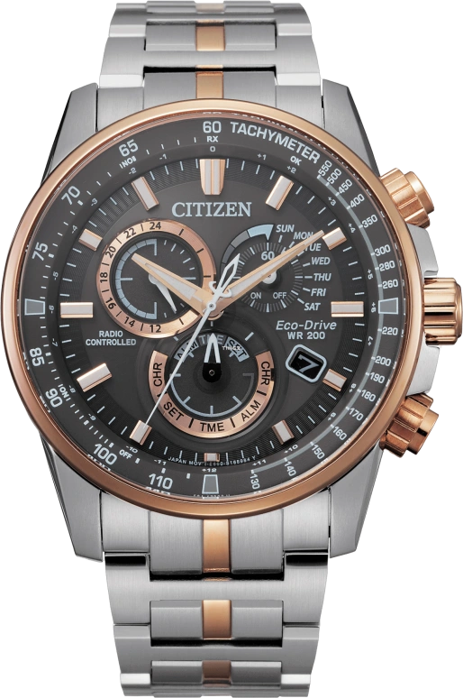 Citizen,Eco-Drive 43mm,43mm,Stainless Steel,Black,Quartz,In-house Caliber,Sapphire,CB5886,CB5886-58H
