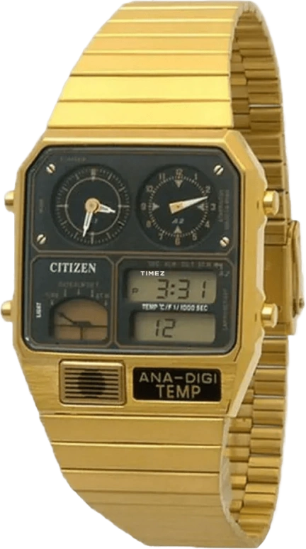 Citizen,Quartz 32mm,32mm,Stainless Steel,Black,Quartz,Sapphire,Crystal Glass,Square,JG2002,JG2002-53E