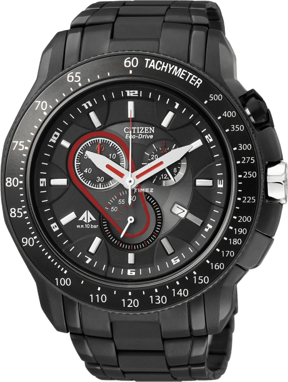 Citizen,Eco-Drive 48mm,48mm,Stainless Steel,Black,Sapphire,Crystal Glass,AT0719,AT0719-55E