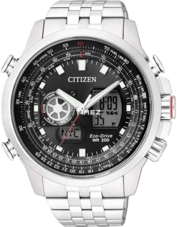 Citizen,Eco-Drive 47mm,47mm,Stainless Steel,Black,Quartz,JZ1060,JZ1060-50E