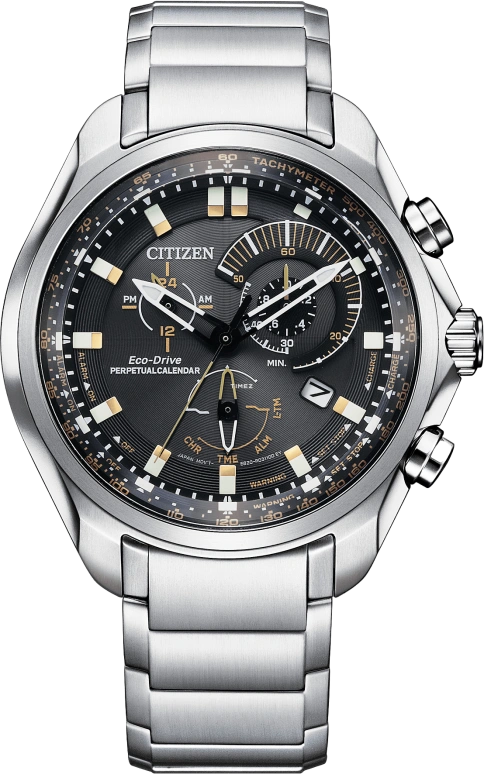 Citizen,Other 43mm,43mm,Stainless Steel,Black,Quartz,BL5600,BL5600-53E