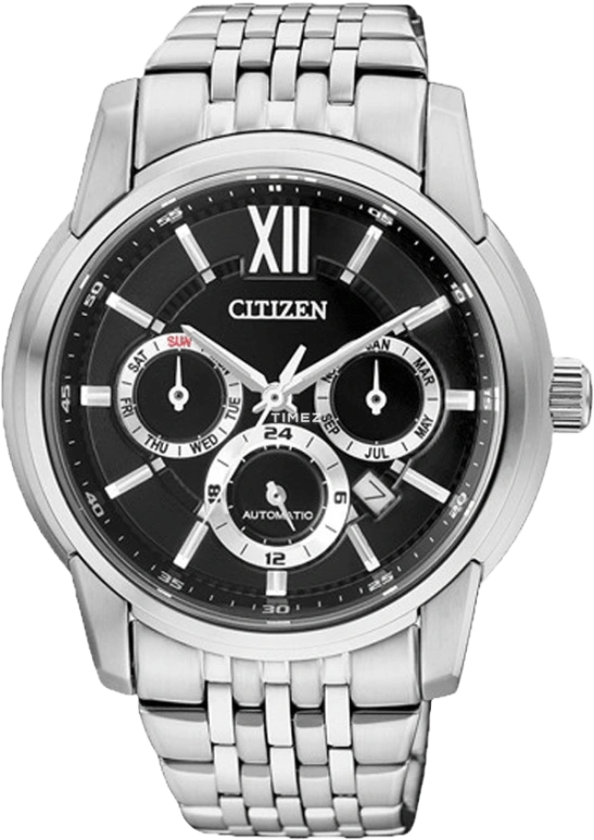 Citizen,Other 42mm,42mm,Stainless Steel,Black,Sapphire,Crystal Glass,NB2000,NB2000-51E