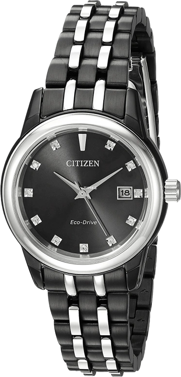 Citizen,Other 28mm,28mm,Stainless Steel,Black,Quartz,EW2398,EW2398-58E