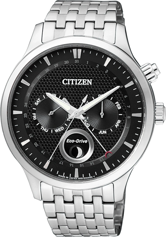 Citizen,Eco-Drive 42.30mm,42.30mm,Stainless Steel,Black,Sapphire,AP1050,AP1050-56E