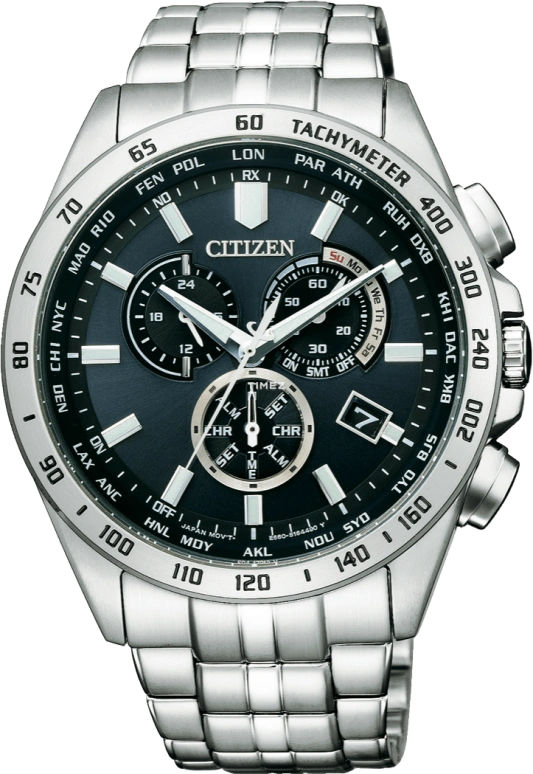 Citizen,Eco-Drive 43mm,43mm,Stainless Steel,Black,Quartz,In-house Caliber,Sapphire,CB5870,CB5870-91L