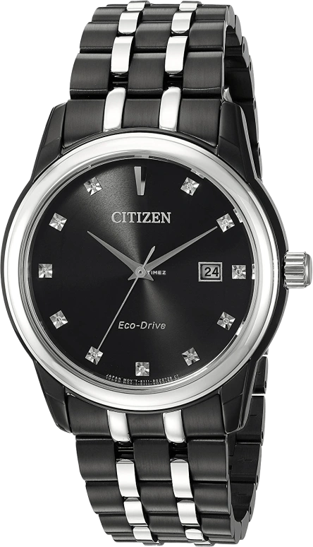 Citizen,Other 39mm,39mm,Stainless Steel,Black,Quartz,BM7348,BM7348-53E