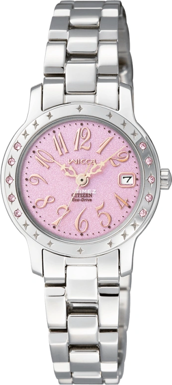 Citizen,Eco-Drive ,Stainless Steel,Pink,Crystal Glass,Setting,VS,EW1300,EW1300-58X