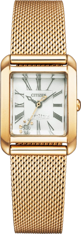 Citizen,Quartz 22x22mm,22x22mm,Stainless Steel,White,Quartz,In-house Caliber,Sapphire,EW5593,EW5593-81D