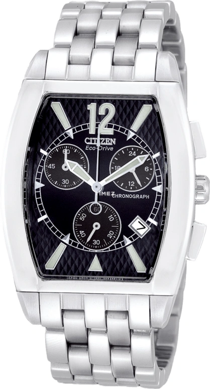 Citizen,Eco-Drive ,Stainless Steel,Black,Crystal Glass,AT0000,AT0000-63E