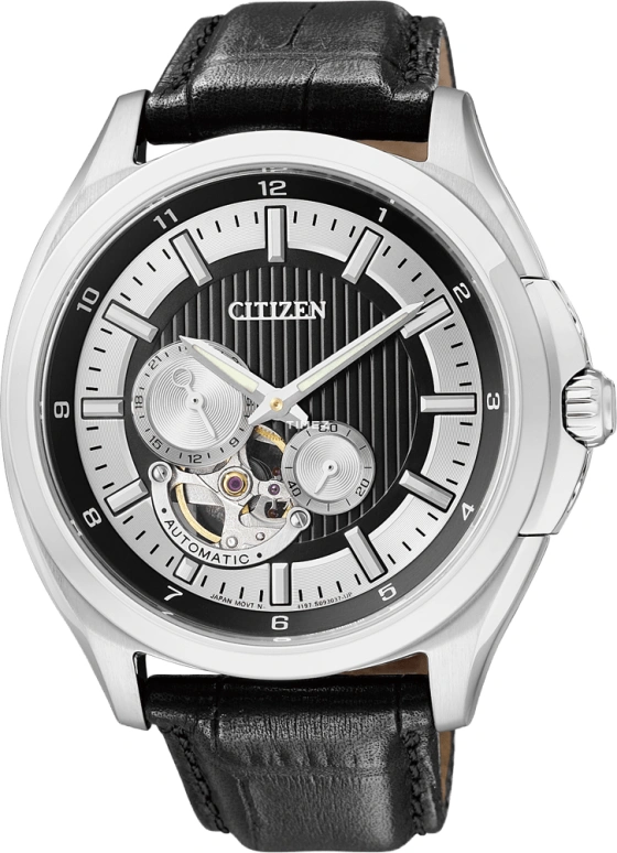 Citizen,Other 44mm,44mm,Stainless Steel,Black,Automatic,In-house Caliber,Sapphire,Crystal Glass,NP1000,NP1000-04E