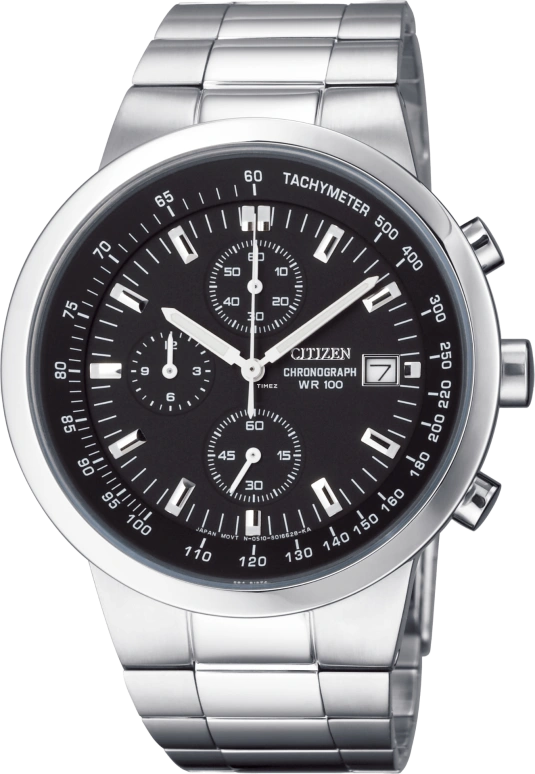 Citizen,Quartz 40mm,40mm,Stainless Steel,Black,Quartz,In-house Caliber,Hardlex,Crystal Glass,AN3180,AN3180-52E