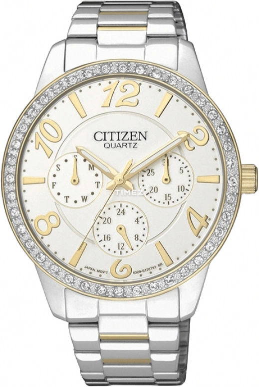 Citizen,Quartz 38mm,38mm,Stainless Steel,White,Quartz,ED8124,ED8124-53A