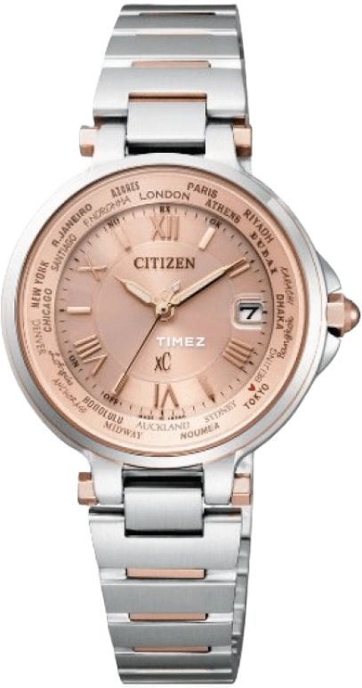 Citizen,Eco-Drive 30mm,30mm,Stainless Steel,Pink,Quartz,In-house Caliber,Sapphire,Crystal Glass,EC1014,EC1014-65W
