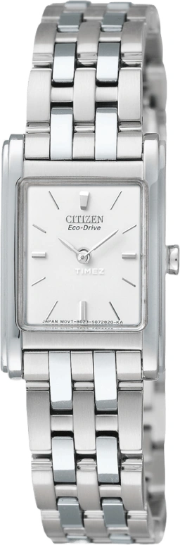 Citizen,Eco-Drive 26x18mm,26x18mm,Stainless Steel,White,Sapphire,Crystal Glass,Closed,EW9451,EW9451-59A