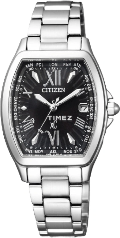 Citizen,XC 27.80mm,27.80mm,Stainless Steel,Black,Quartz,EC1100,EC1100-56E