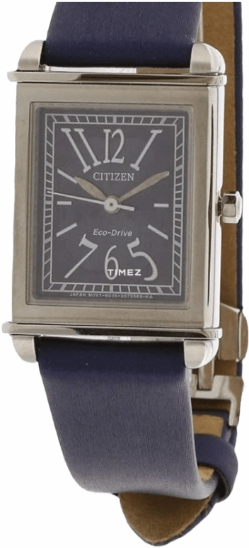 Citizen,Eco-Drive 28x23mm,28x23mm,Stainless Steel,Black,Sapphire,Crystal Glass,Square,Silver,EW5340,EW5340-19L
