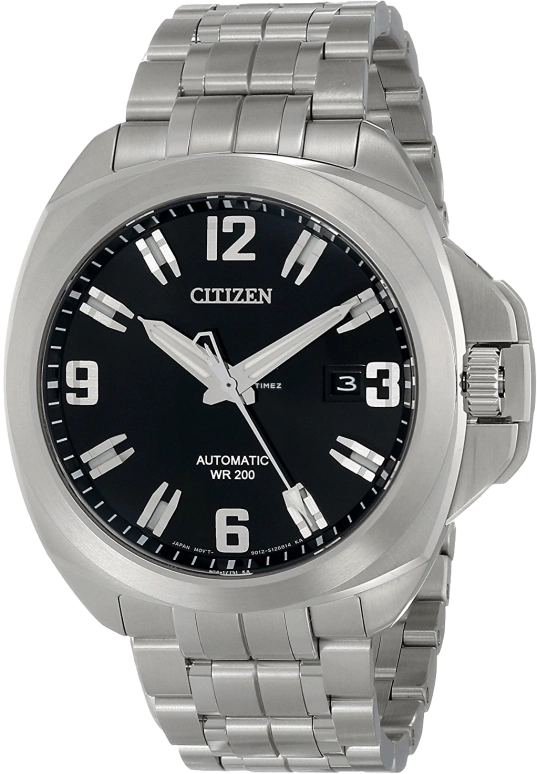Citizen,Other 42mm,42mm,Stainless Steel,Black,Automatic,NB0070,NB0070-57E