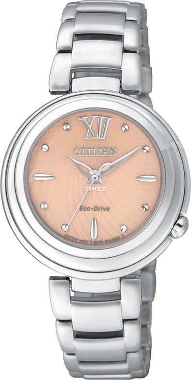 Citizen,Other 30mm,30mm,Stainless Steel,Rose Gold,Sapphire,EM0331,EM0331-52W
