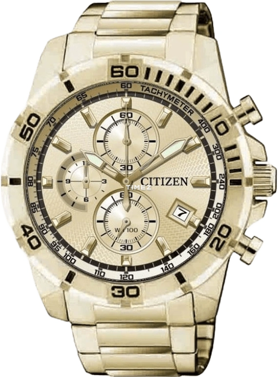 Citizen,Quartz 43mm,43mm,Stainless Steel,Gold,Quartz,AN3492,AN3492-50P