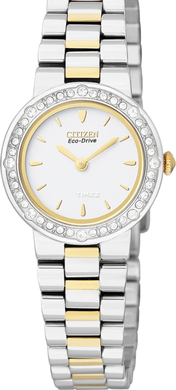 Citizen,Eco-Drive 23mm,23mm,Stainless Steel,White,Quartz,In-house Caliber,Sapphire,Crystal Glass,EX1044,EX1044-50A