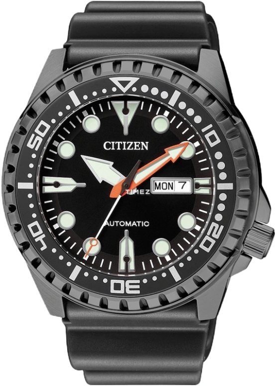 Citizen,Other 46mm,46mm,Stainless Steel,Black,Automatic,NH8385,NH8385-11E