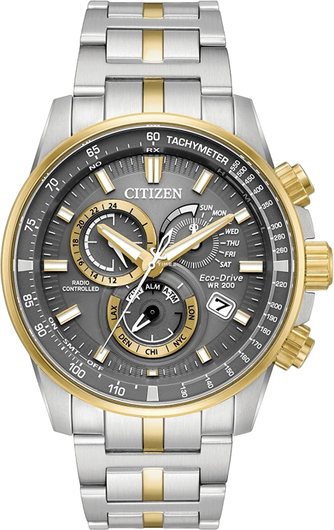 Citizen,Quartz 43mm,43mm,Stainless Steel,Grey,Quartz,AT4124,AT4124-51H