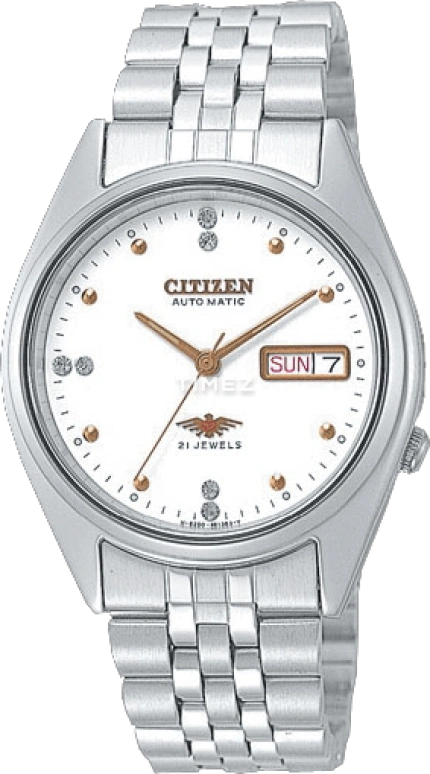 Citizen,Other 36mm,36mm,Stainless Steel,White,Hardlex,Crystal Glass,NH6000,NH6000-51AB