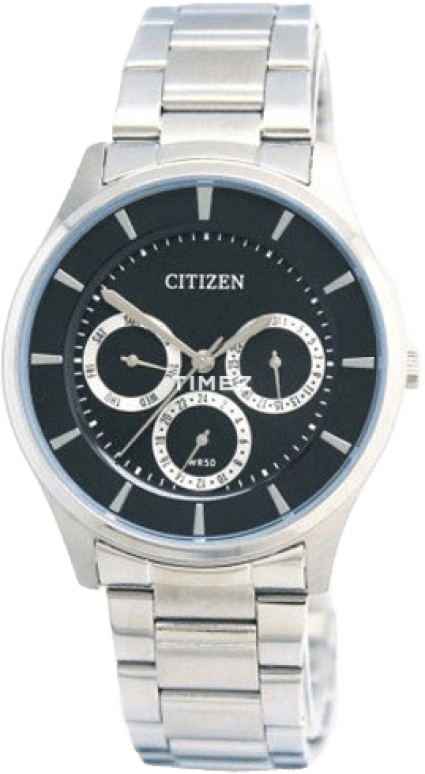 Citizen,Quartz 40mm,40mm,Stainless Steel,Black,Quartz,AG8350,AG8350-54E