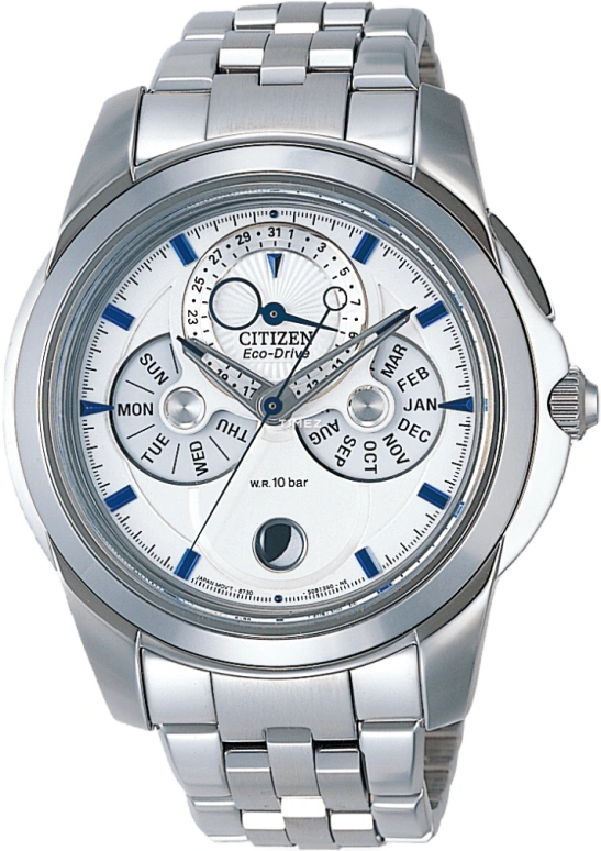 Citizen,Eco-Drive 43mm,43mm,Stainless Steel,White,Sapphire,Crystal Glass,BU0011,BU0011-55AB